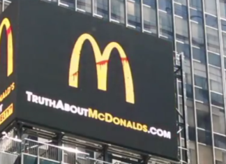 Times Square’de McDonald’s’ı Boykota Çağıran Yeni Billboard