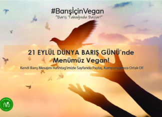21 Eylül Dünya Barış Günü #BarışİçinVegan
